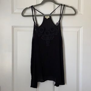 Black tank top